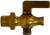 Midland Metal 46306 Air Cock, 1/4 in Nominal, MIP x Bibb Hose, Brass Body