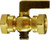 Midland Metal 46356 Air Cock, 1/4 in Nominal, FIP x FIP, Brass Body
