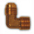 Midland Metal 1/4 FL X 1/2 MPT 90 FGD ELBOW - 49F-48