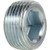 Midland Metal 5406FLP1 Flush Hollow Hex Plug with 7/8 Taper, 1/16 in Male Pipe, Steel