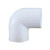 Midland Metal 55723 90 deg Elbow, 1-1/4 in Slip x 1-1/4 in Slip, PVC, White, SCH 40 Schedule