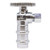 Midland Metal 746470 Press Fit 90 deg Angle Supply Stop, 1/2 x 3/8 in Nominal, Press x Compression