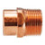Midland Metal 77329 Male Pipe Adapters, Copper Sweat Fittings, 1-1/2 x 2 Male Adapter, Nipples and Fittings