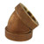 Midland Metal 82107-04 45 deg Reducing Elbow, 1/4 in FPT x 1/4 in FPT, Bronze