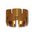 Midland Metal HE60-8 Hose End - Sleeves, MAF AIR BRAKE, 1/2 I.D. Hose End Sleeve, MAF/USA Brass Fittings