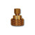 Midland Metal LF124GH Garden Hose Swivel, 3/4 in Compression x 1/4 in FGH, Brass