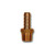 Mid-America Fittings LF29-412 Rigid Adapter, 1/4 in Hose x 3/4 in MPT, Brass