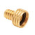 Mid-America Fittings LF29FGH-612 Female Swivel Coupling, 3/8 in Hose Barbed x 3/4 in FHT, Brass