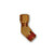 Midland Metal NT6945-88VS NAB Male Half Elbow, MAF AIR BRAKE, 1/2x1/2 Nab 45 Ma Elbow W/Rts, MAF/USA Brass Fittings
