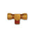 Mid-America Fittings NT72-644VS Branch Tee with Vibraseal, 3/8 in Tube OD x 1/4 in Tube OD x 1/4 in MNPTF, Brass Mid-America Fittings NT72-644VS Branch Tee with Vibraseal, 3/8 in Tube OD x 1/4 in Tube OD x 1/4 in MNPTF, Brass