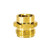 CHAMPION BRASS 18A-12D Straight Rigid Adapter, 3/4 in MGH x 1/2 in Female NPTF, Brass
