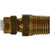 CHAMPION BRASS 268PF-4B Adapter, 1/4 in Tube OD x 1/4 in MPT, Brass