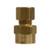 Midland Metal 66A-4B Female Adapter, Compression, 1/4 x 1/4 Comp Adapt Tube To Fpt, Brass Fittings