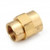 AMC 706119-0402 Light Pattern Reducing Coupling, 1/4 in FIP x 1/8 in FIP, 0.94 in, Brass