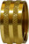 AMC 707407-12 Knurled Nut, 3/4 in FGH, Brass
