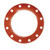 Midland Metal 988407 Full Face Gasket, 10 in ID, Rubber, Red