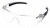 CONDOR Safety Glasses,Clear 4VCK9