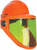 SALISBURY AF Faceshield,Type 1, Class E,Orange AS1200HAT-PPC