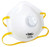 CONDOR Disp Respirator W/Valve,Dual,N95,PK10 22EL80