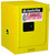 JUSTRITE Flammable Safety Cabinet,4 Gal.,Yellow 890400