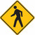 LYLE Traffic Sign,30 x 30In,BK/YEL,SYM,W11-2 W11-2-30HA