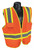 CONDOR High Visibility Vest,Orange/Red,XL 53YM27