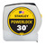 STANLEY Tape Measure,1 In x 30 ft,Chrome,In/Ft 33-430