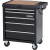 WATERLOO Rolling Cabinet,27"W X 18"D X 27"H,Black SP-PC5BK-P