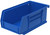 AKRO-MILS Hang/Stack Bin,7-3/8 x 4-1/8 x 3,Blue 30220BLUE