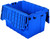 AKRO-MILS Attached Lid Container,1.62 cu ft,Blue 39120BLUE