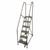 COTTERMAN Rolling Ladder,Steel,90In. H.,Gray 1006R2630A3E10B4D3C1P6