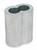 DAYTON Wire Rope Sleeve,1/8 In,Aluminum,PK25 1DLD8