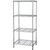 GENERIC Industrial Wire Shelving,H63,W36,Chrome 1ZTJ4