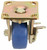 GENERIC Swivel Plat Caster,Poly,4 in.,600 lb,Blu 1NUW8