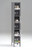 TENNSCO Box Locker,Clearview,1 Wide, 6 Tier,Gray CBL6-121212-1 MED GR