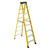 WERNER Stepladder,Fiberglass,8 ft. H,300 lb Cap 6108