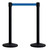 QUEUEWAY Barrier Post with Belt,Metal,7-1/2 ft. L QWAYPOST-33-L5