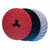 7" DISC PAD FACE PLATE RIBBED EXTRA RED