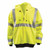 SWEATSHIRT HI-VIZ FULL ZIP HOODIE 2X YELLOW