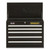 STANLEY 26IN 5 DRAWER CHEST BLACK STST22655BK