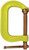 Bessey CDF402CHV C-clamp, drop forged, Hi-Vis, 2 In. (6 Pack)