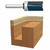 Bosch Power Tools 85680M 1/2" Ct Straight Routerbit 2-Flutes Top Bearing (1 BIT)