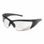 MCR SAFETY BLACK FRAME- BLACK RUBBER- CLEAR LENS