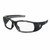 MCR SAFETY SWAGGER POLISHED BLACK FRAME CLEAR