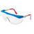 MCR SAFETY TOMAHAWK RED/WHITE/BLUEFRAME SAFETY GLASSES CLR