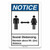 BRADY B302  10X7  NOTICE  SOCIAL DISTANCE 6FT