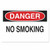 BRADY® NO SMOKING SIGN  B-302 10IN H X 14IN W