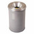 JUSTRITE GRAY 12 GALLON DRUM CEASE FIRE WASTE RECEPTACLE