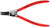 Knipex 46 21 A31 External 90 Angled Snap Ring Pliers-Forged Tips