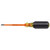 Klein Tools 612-4-INS Insulated Screwdriver, 1/8-Inch Slotted, 4-Inch Round Shank